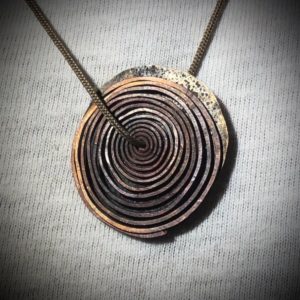 VICEODE Pyre Spiral Handmade Necklace Close Up