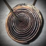 Pyre Spiral Handmade Necklace Detail